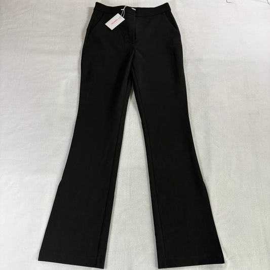 Flare Dress Pants Black Side Slit Stretch Good American Tag 4/27 Fits Like 28X32