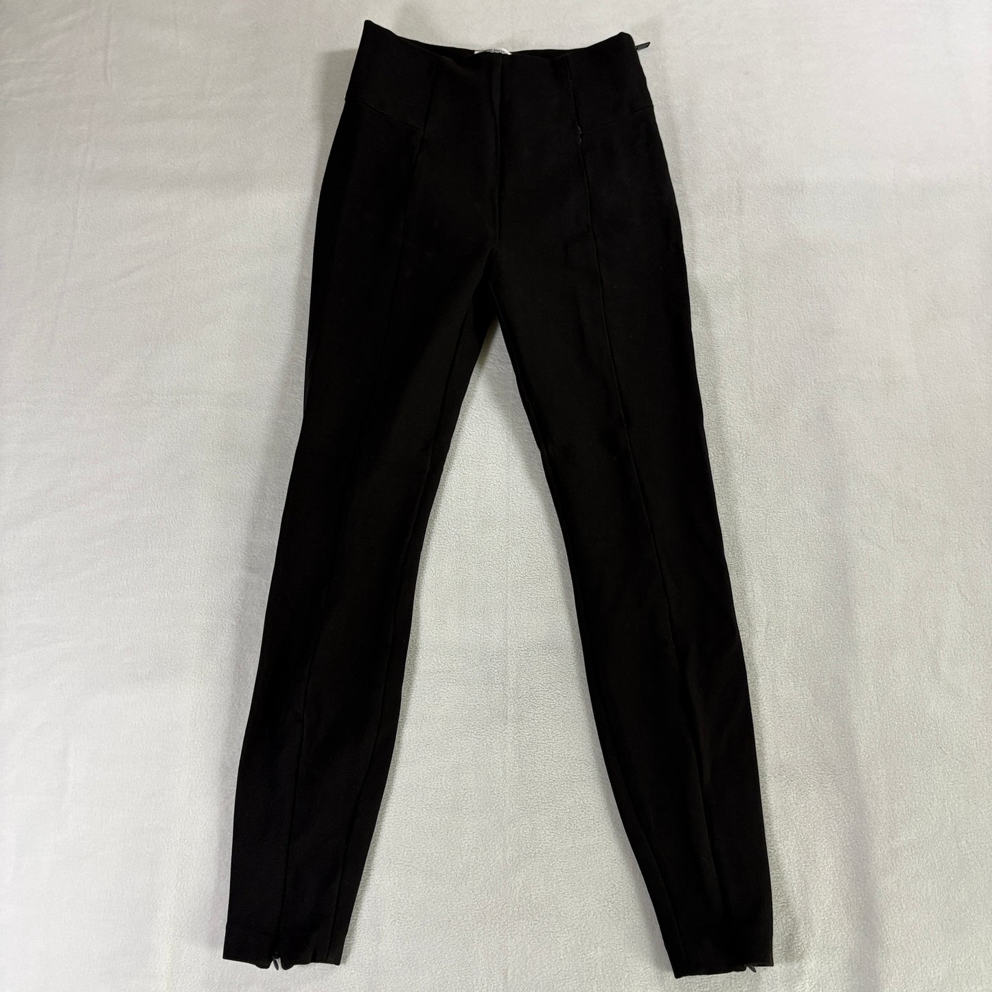 Skinny Stretch Dress Pants Black Minimalist Good American Size 2 Fits Like 24X26