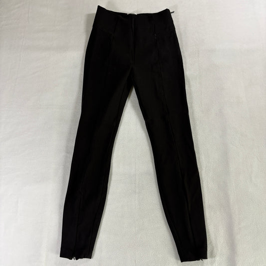 Skinny Stretch Dress Pants Black Minimalist Good American Size 2 Fits Like 24X26