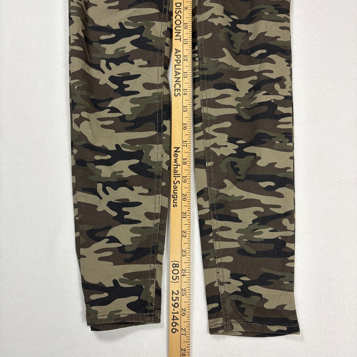 No Boundaries Womens Camo High Rise Skinny Jeans Size 5 NWT Y2K Grunge Stretch