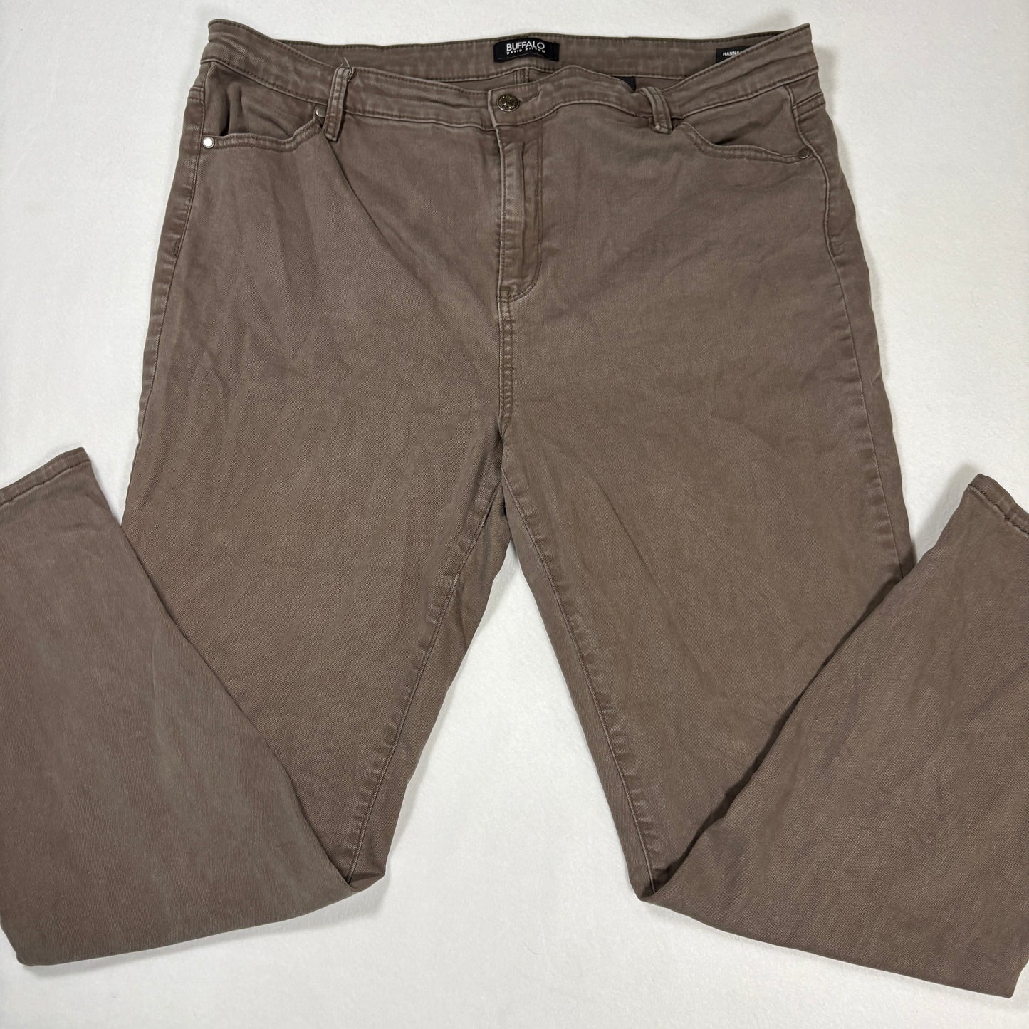 Buffalo David Bitton Womens Brown Jeans 16 High Rise Skinny Stretch Y2K Grunge