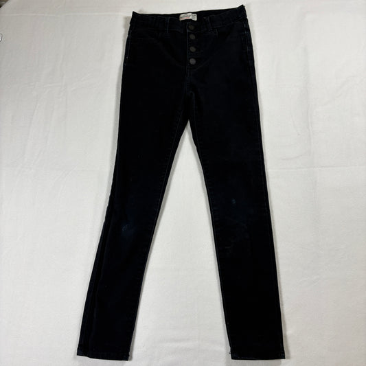 Jordache Super Skinny Jeans Girls 14 Slim Black High Rise Stretch Retro Y2K