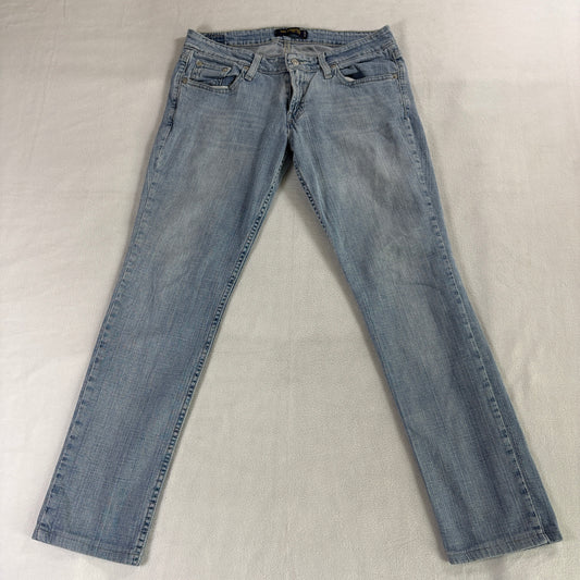 Slim Straight Light Wash Jeans Levi’s Medium Fits Like 30X28 Stretch Denim Blue