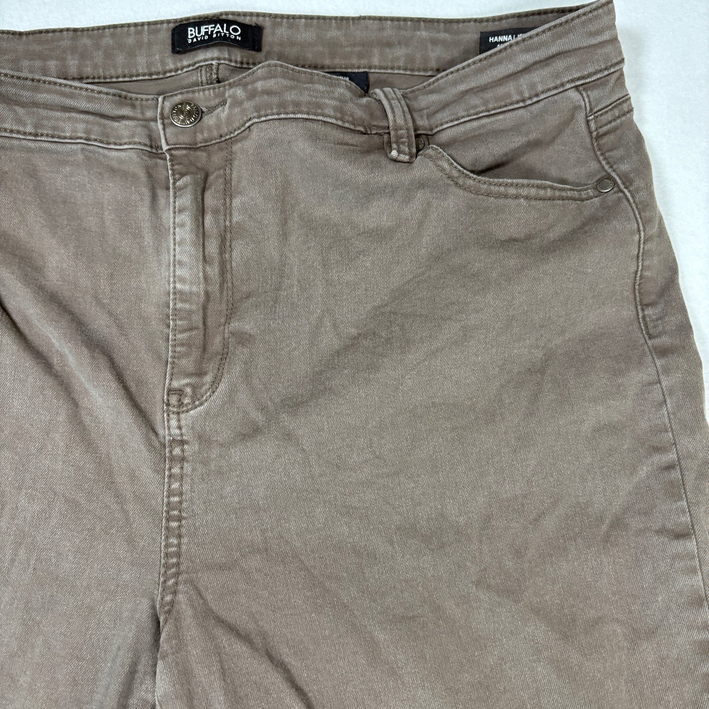 Buffalo David Bitton Womens Brown Jeans 16 High Rise Skinny Stretch Y2K Grunge