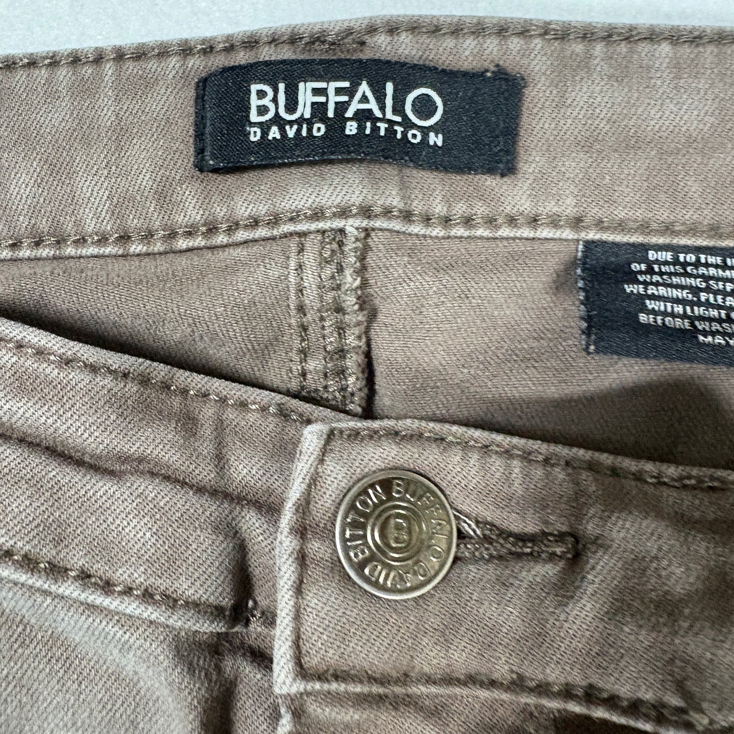 Buffalo David Bitton Womens Brown Jeans 16 High Rise Skinny Stretch Y2K Grunge