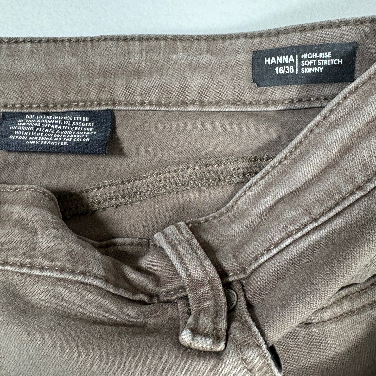 Buffalo David Bitton Womens Brown Jeans 16 High Rise Skinny Stretch Y2K Grunge