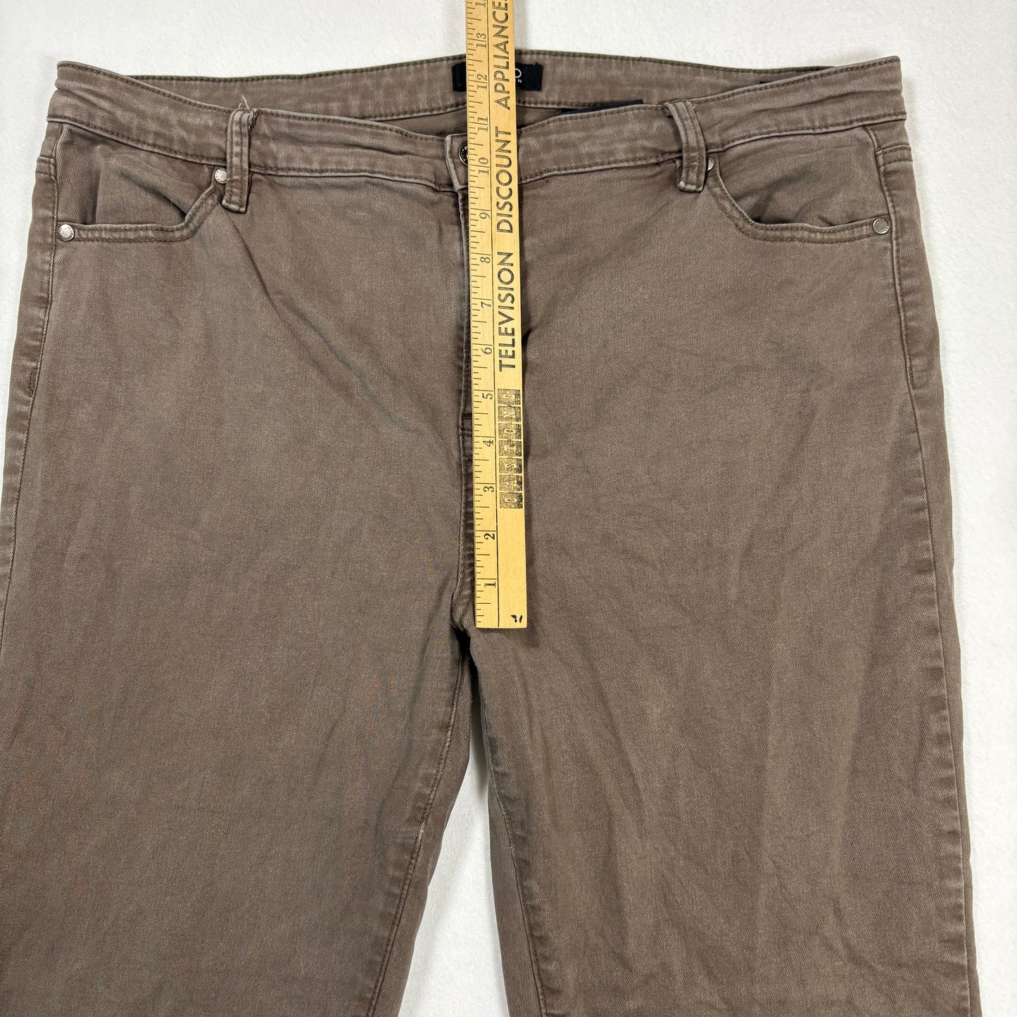 Buffalo David Bitton Womens Brown Jeans 16 High Rise Skinny Stretch Y2K Grunge