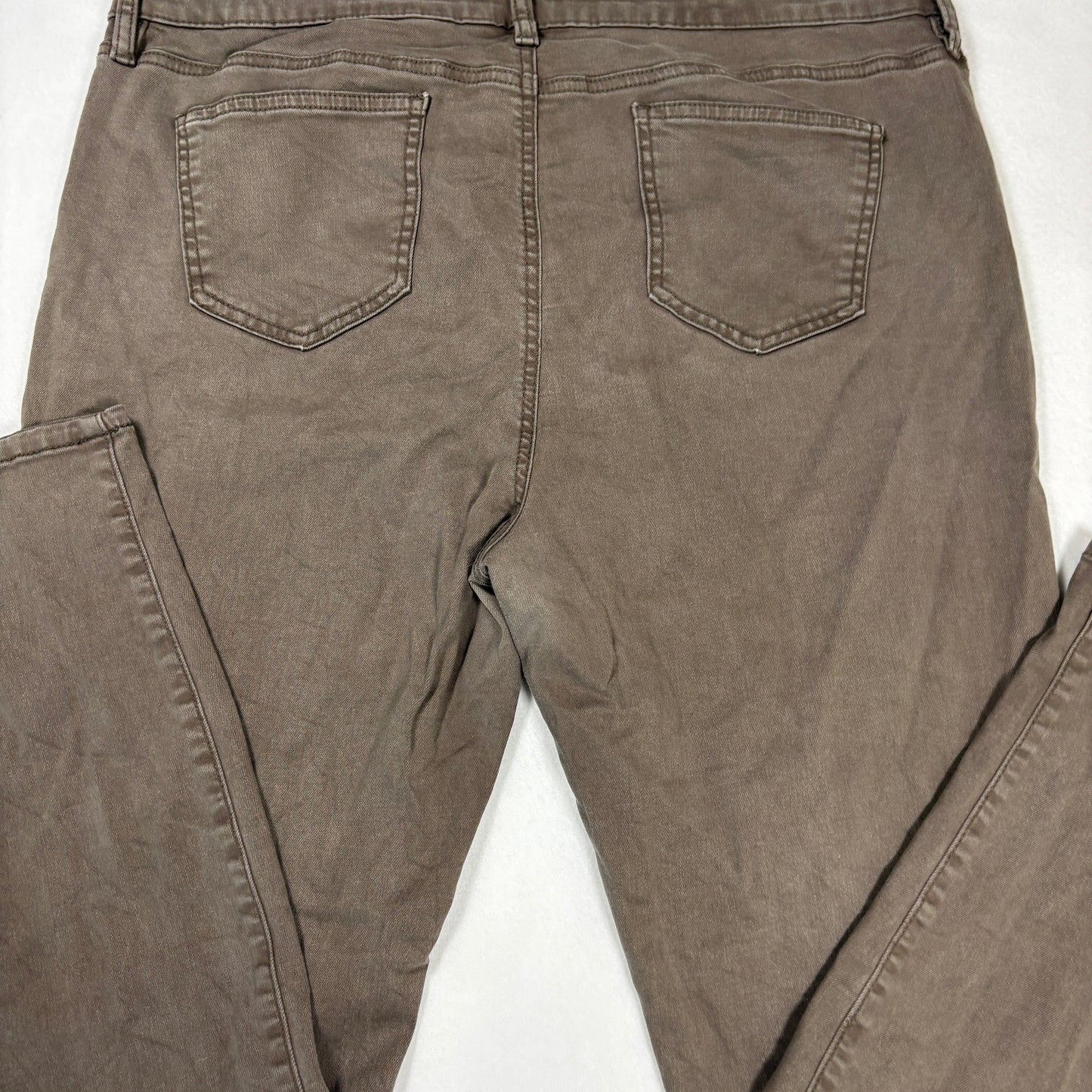 Buffalo David Bitton Womens Brown Jeans 16 High Rise Skinny Stretch Y2K Grunge