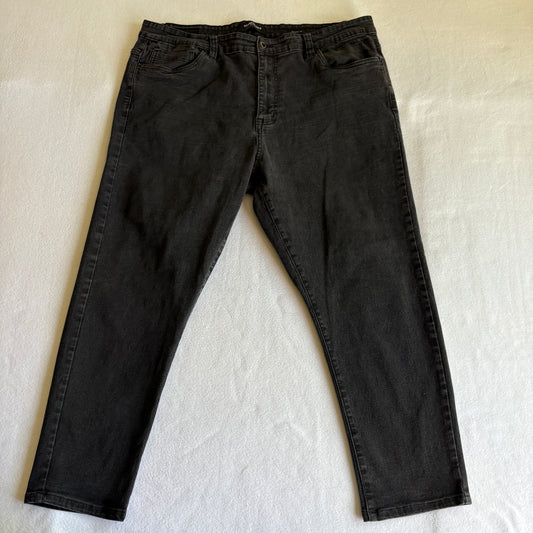 Kenneth Cole Mens 40x29 Straight Fit Black Denim Jeans Vintage Y2K Grunge Retro!