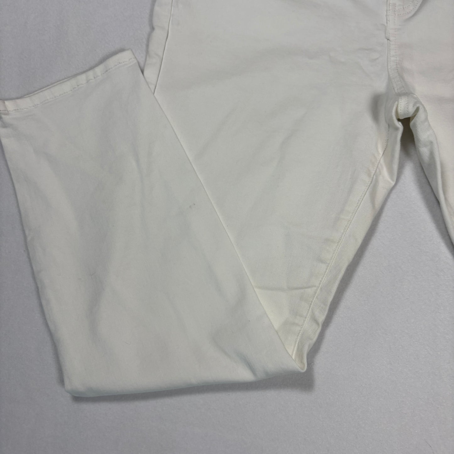 Buffalo David Bitton Womens White Jeans 14 Mid Rise Stretch Ankle Y2K Plus Size