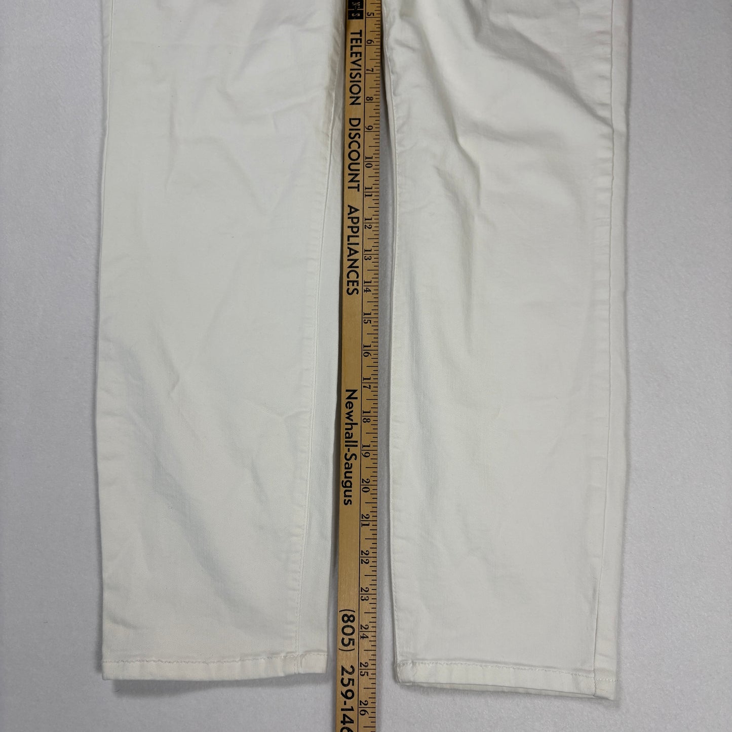 Buffalo David Bitton Womens White Jeans 14 Mid Rise Stretch Ankle Y2K Plus Size