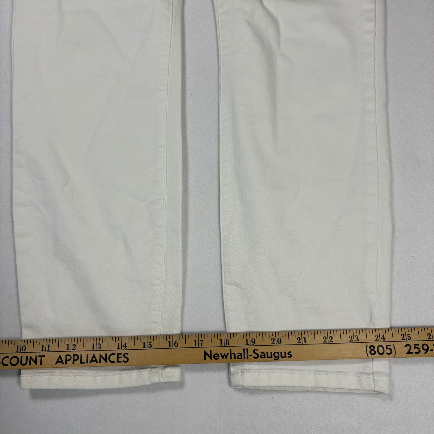 Buffalo David Bitton Womens White Jeans 14 Mid Rise Stretch Ankle Y2K Plus Size
