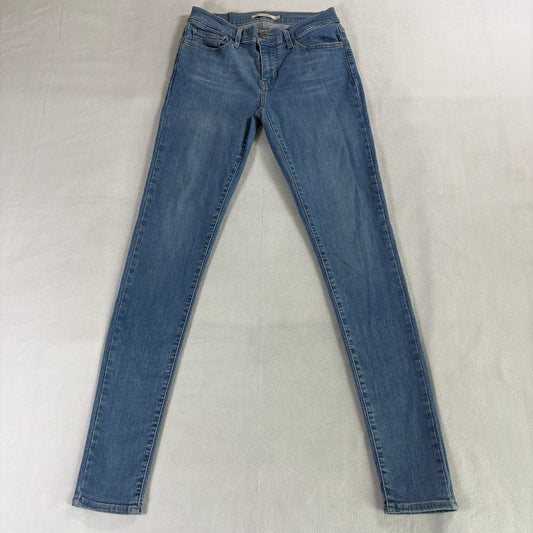 Levis 710 Super Skinny Jeans Tag 28 Fits Like 26X30 Light Wash Stretch Denim