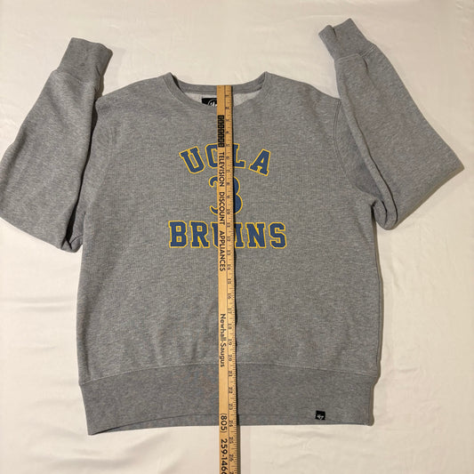 UCLA Bruins Crewneck Sweatshirt Gray Size S ’47 Brand NCAA Pullover Sweater