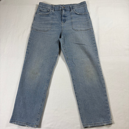 Sincerely Jules Women’s Jeans Size 11/30 Light Wash High Rise Straight Leg
