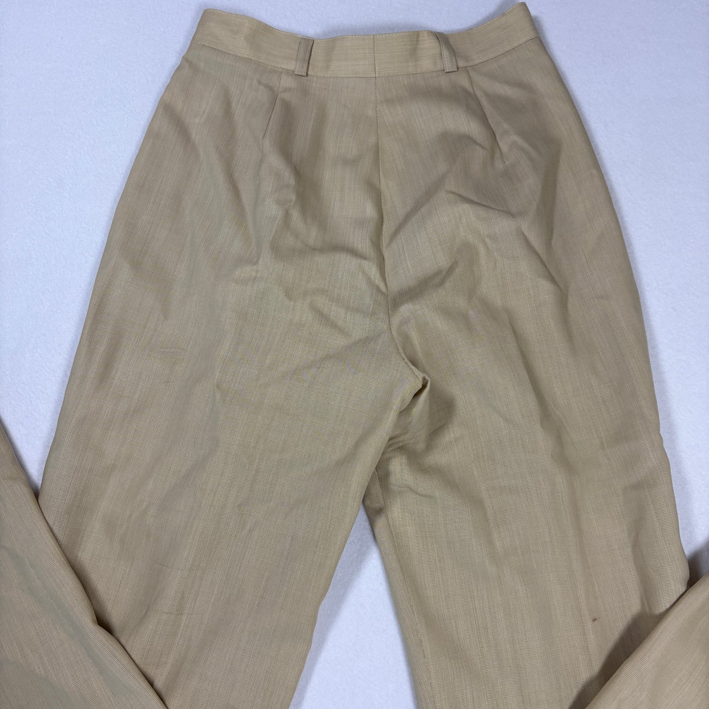 Zanella Womens Wool Pants Beige Made Italy Pleated Baggy Trousers Neiman Marcus