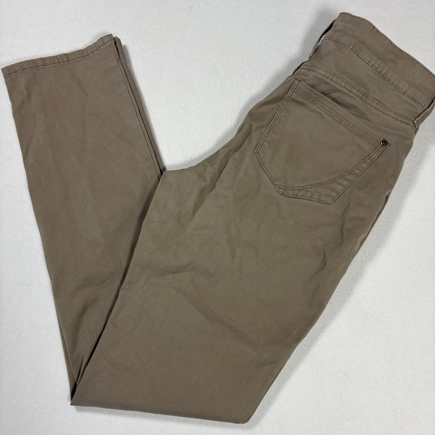 NYDJ Womens Samantha Slim Lift Tuck Jeans 8 Brown Stretch Denim High Rise