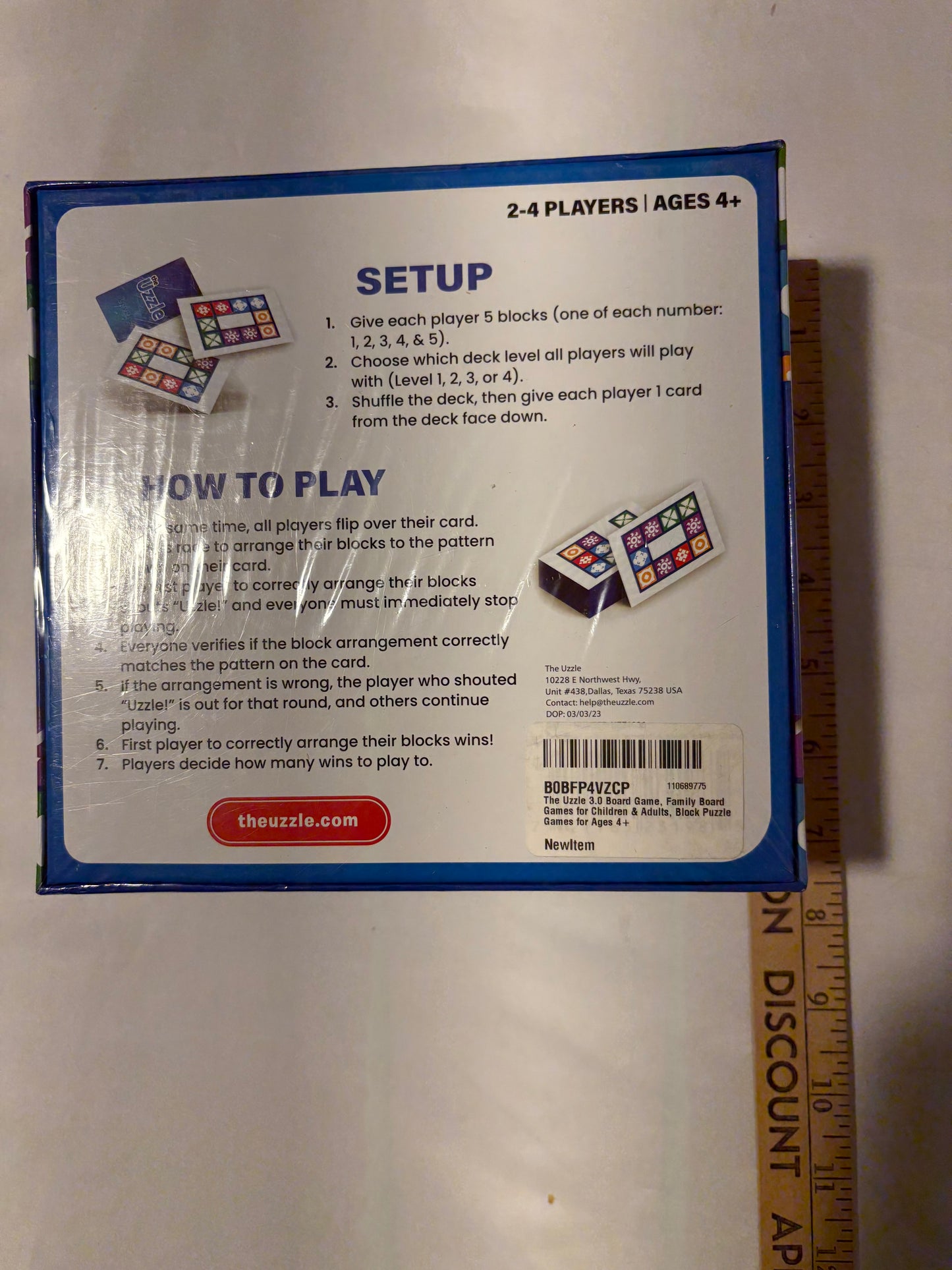 The Uzzle 3.0 Board Game for Kids & Adults – Family Puzzle Game NEW SEALED