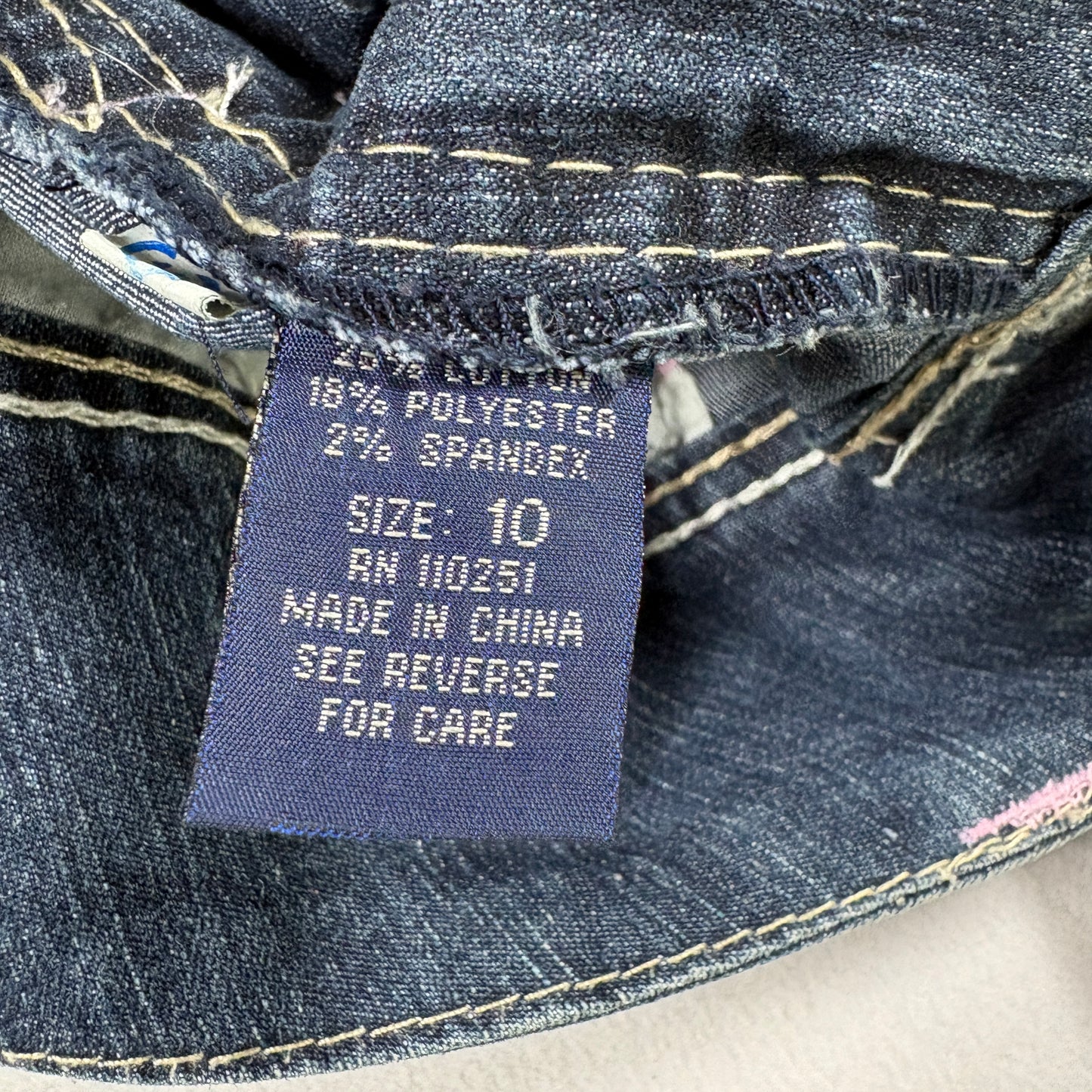 Angels Womens Jeans Size 10 Dark Wash Y2K 90s Bootcut Denim Low Rise Grunge