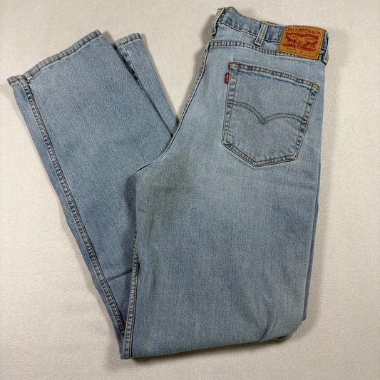 Levis Mens 550 Relaxed Jeans W38 L36 Light Wash Denim Y2K Baggy 90s Grunge