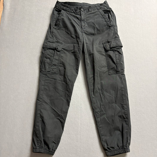 American Eagle Cargo Jogger Pants Womens 6 Fits Like 28x27 Utility Black