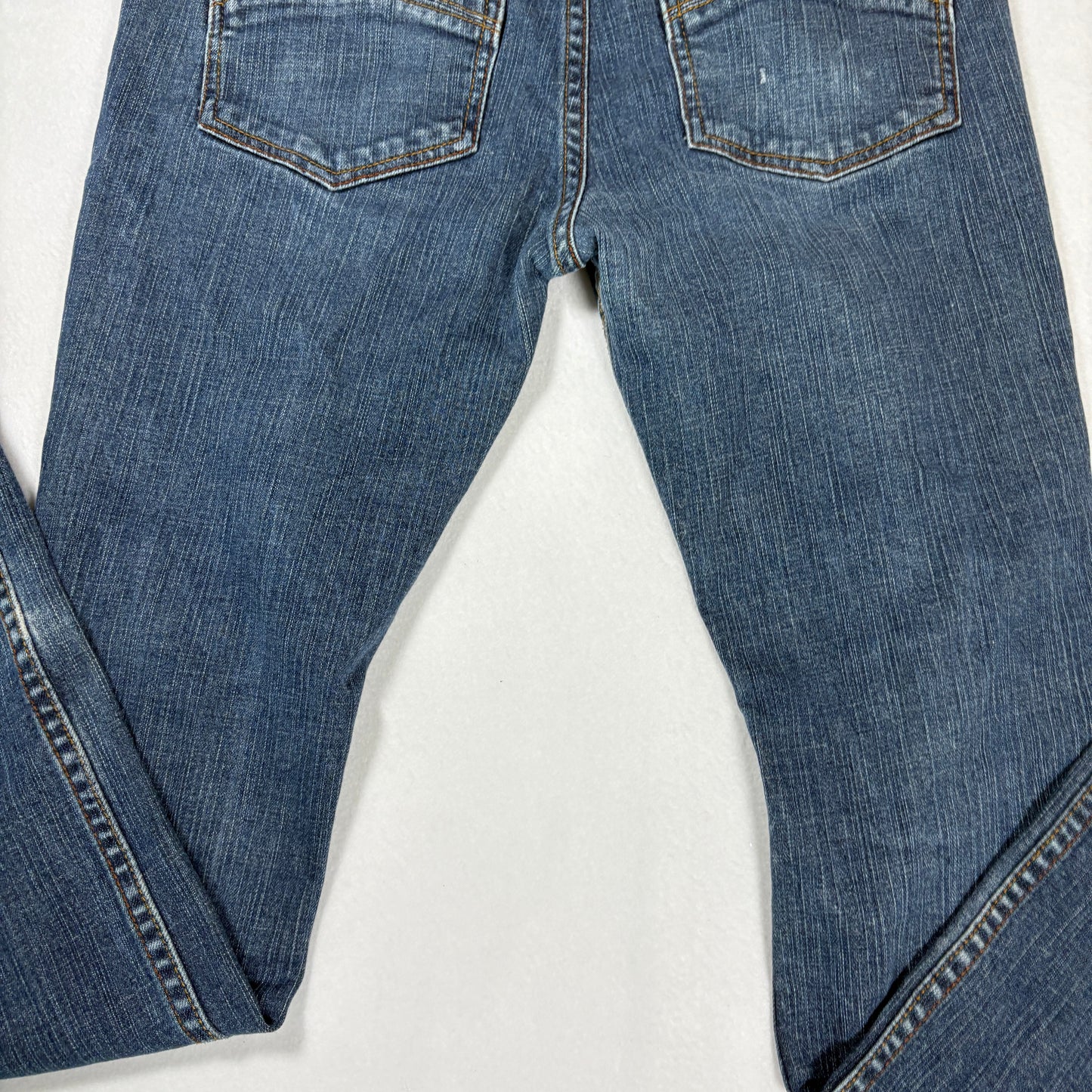 RSQ Mens London Skinny Jeans 31x30 Blue Distressed Ripped Y2K 90s Grunge Denim