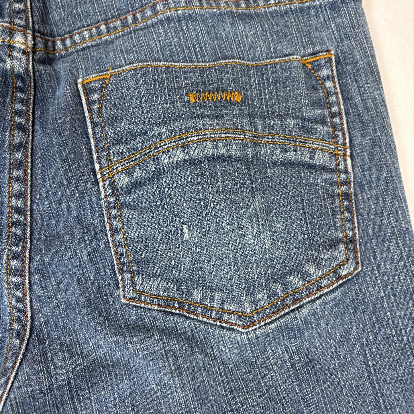 RSQ Mens London Skinny Jeans 31x30 Blue Distressed Ripped Y2K 90s Grunge Denim