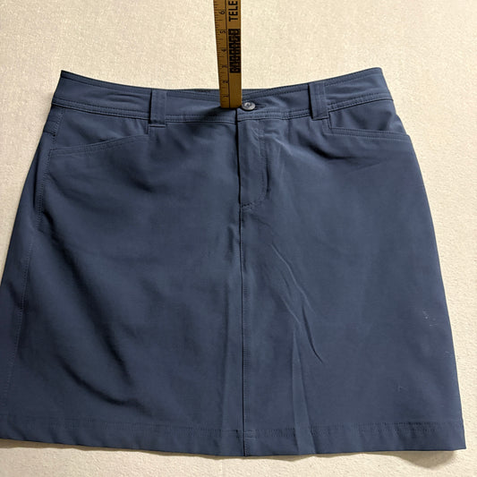 Eddie Bauer Golf Skort Womens 8 Navy Stretch Athletic Skirt Built In Shorts