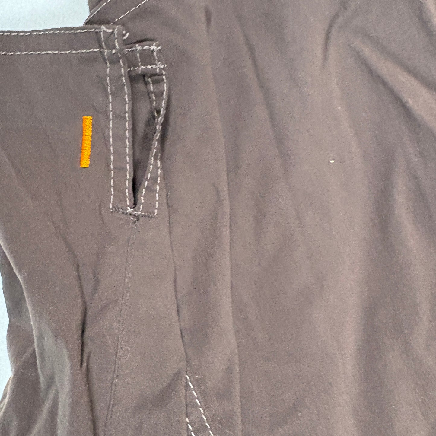 Lucy Womens Brown Cargo Pants XL Short Yoga Outdoor Hiking Drawstring Stretch