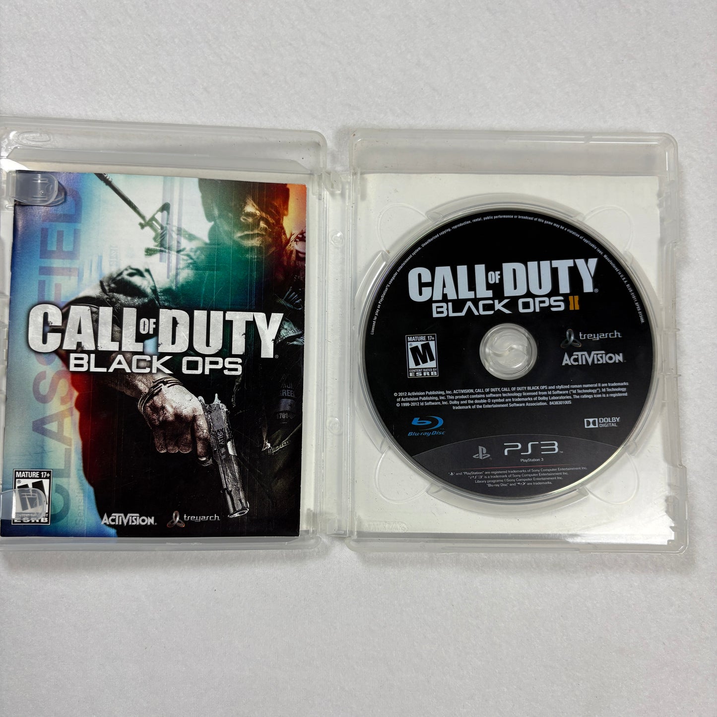 Call of Duty Black Ops I & II Combo Pack PS3 Complete w/ Manual Tested