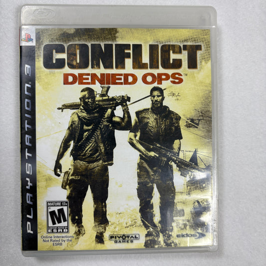 Conflict Denied Ops PS3 Sony PlayStation 3 Complete w/ Manual Tested