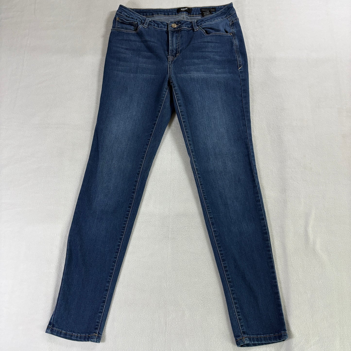 Skinny Stretch Jeans Kensie Knockout Mid Rise Tag 6 Fits Like 30X29 Blue Denim