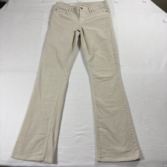 Gap 1969 Corduroy Pants Womens 28T Beige Perfect Boot Flare Y2K Retro Casual Fit