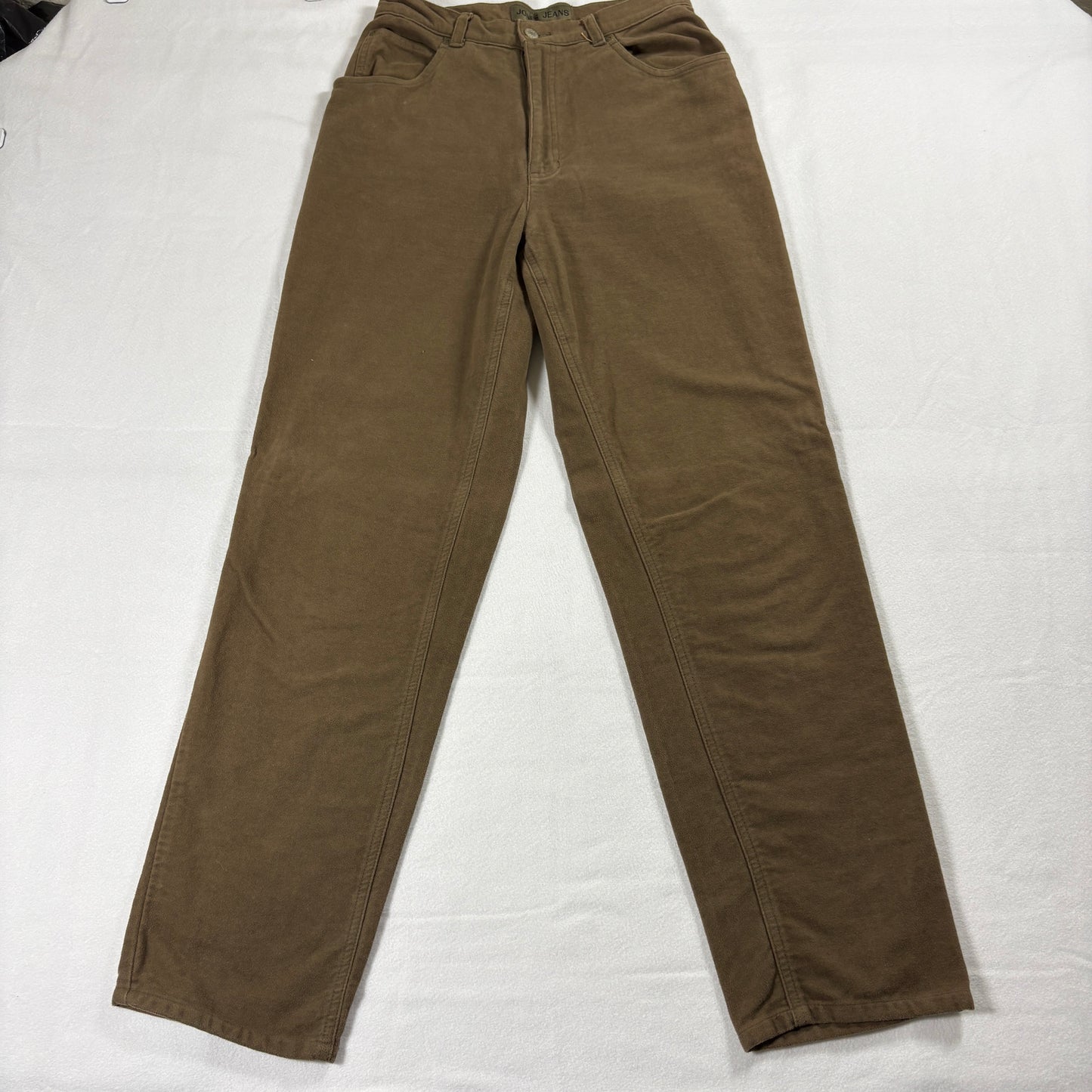Jones Jeans Pants Womens 8 Brown Straight Leg 100% Cotton Y2K Casual Vintage