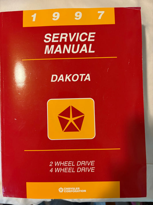 1997 Dodge Dakota Service Manual 2WD 4WD OEM Chrysler ASE Certified Book