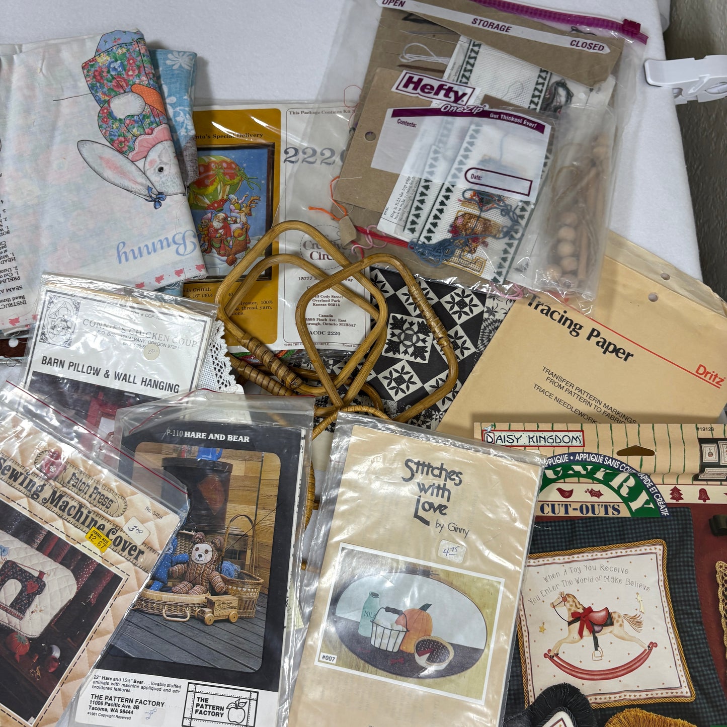 Vintage Sewing Craft Pattern Lot 25+ Embroidery Applique Quilt Cross Stitch Doll