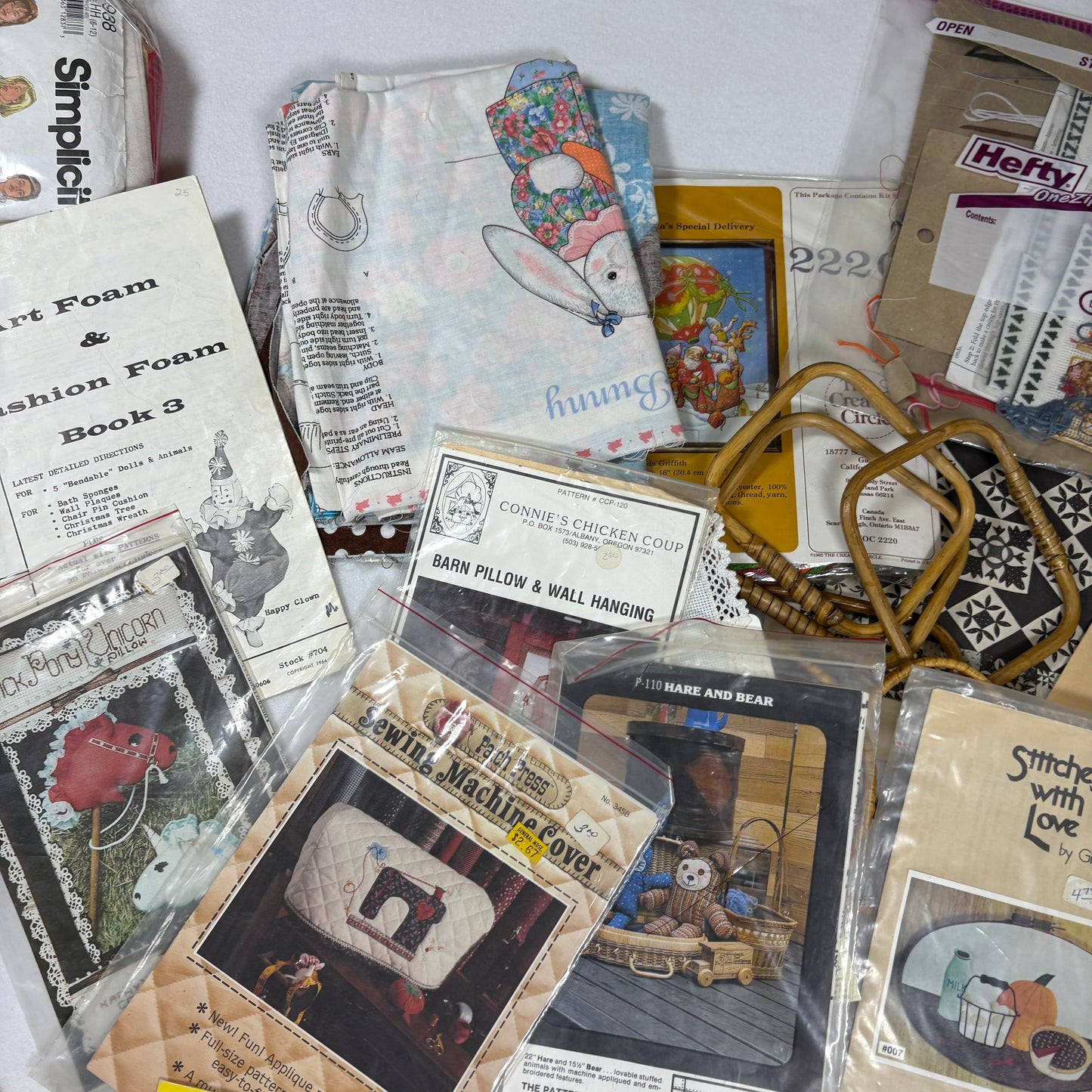 Vintage Sewing Craft Pattern Lot 25+ Embroidery Applique Quilt Cross Stitch Doll