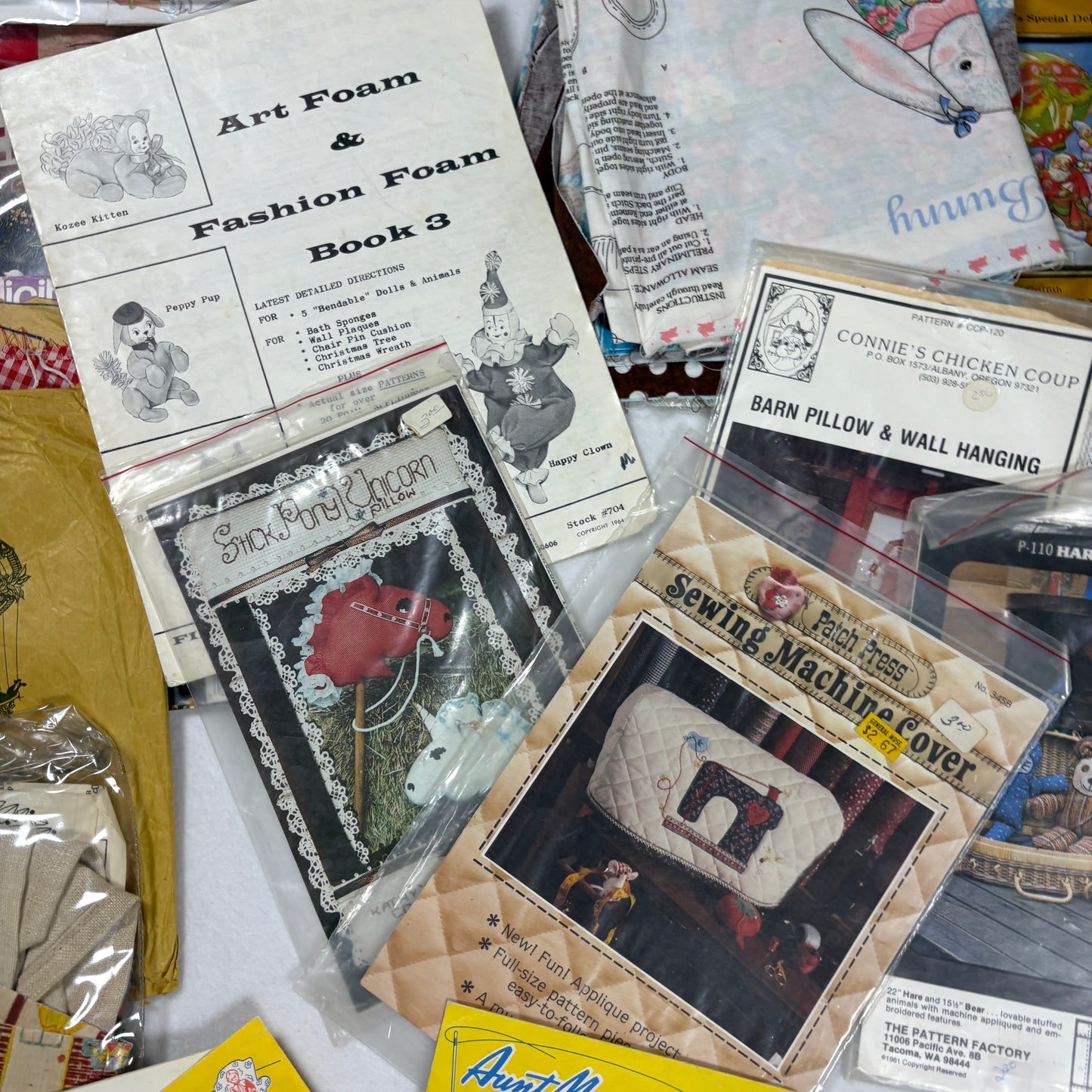 Vintage Sewing Craft Pattern Lot 25+ Embroidery Applique Quilt Cross Stitch Doll