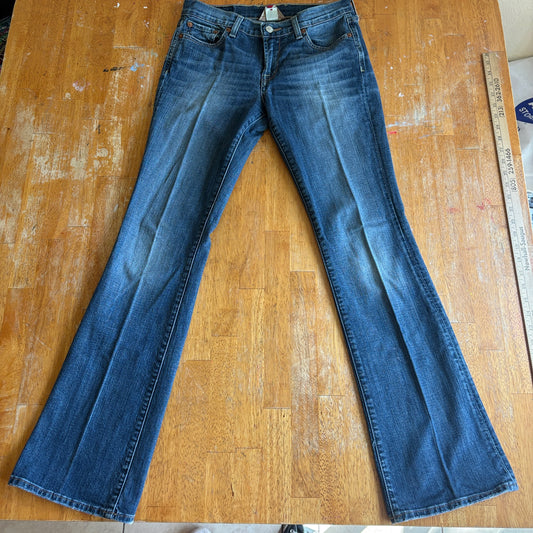 Lucky Brand Sweet N Low Bootcut Jeans 4 27 Fits 29X32 Low Rise Stretch Denim