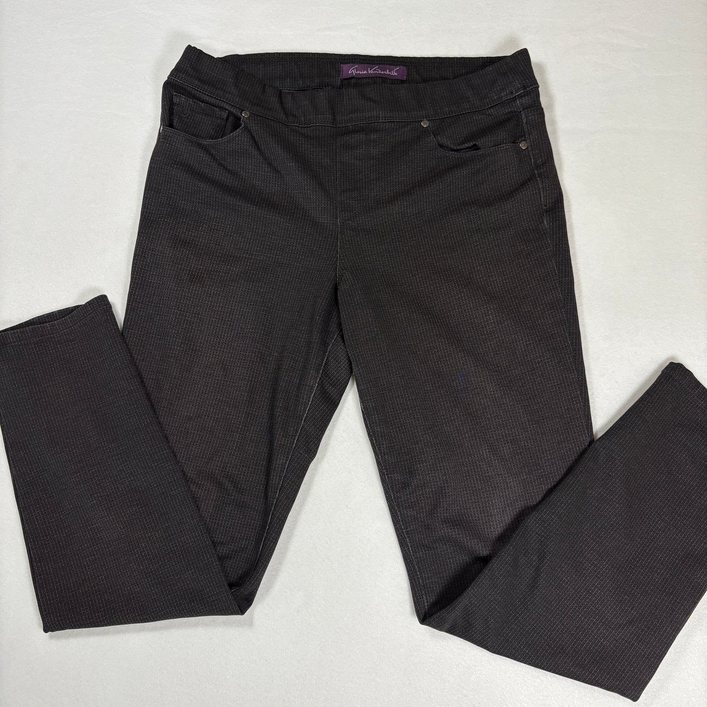 Gloria Vanderbilt Womens Jeans 12 Black Stretch Slim Fit Y2K Vintage Denim Pants