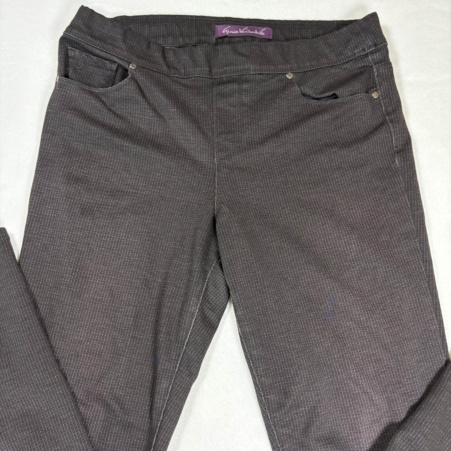 Gloria Vanderbilt Womens Jeans 12 Black Stretch Slim Fit Y2K Vintage Denim Pants