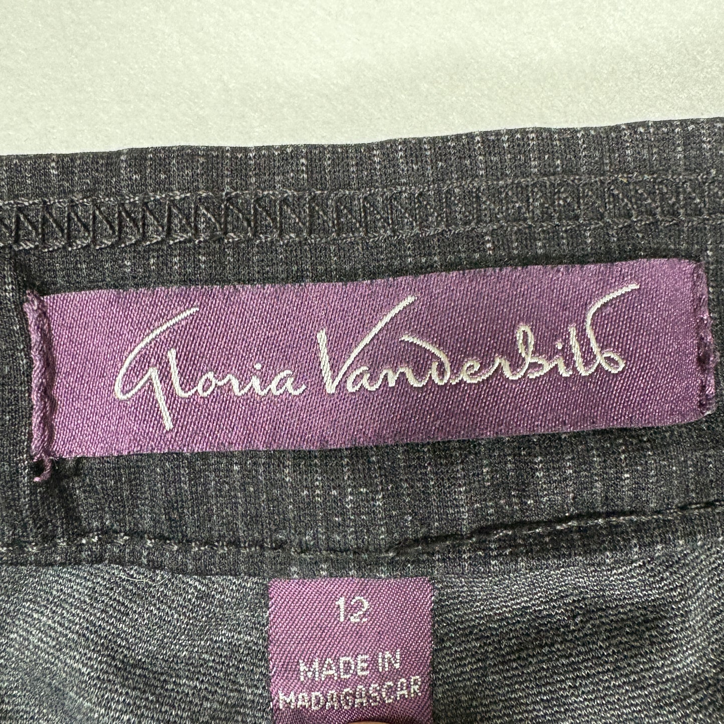 Gloria Vanderbilt Womens Jeans 12 Black Stretch Slim Fit Y2K Vintage Denim Pants