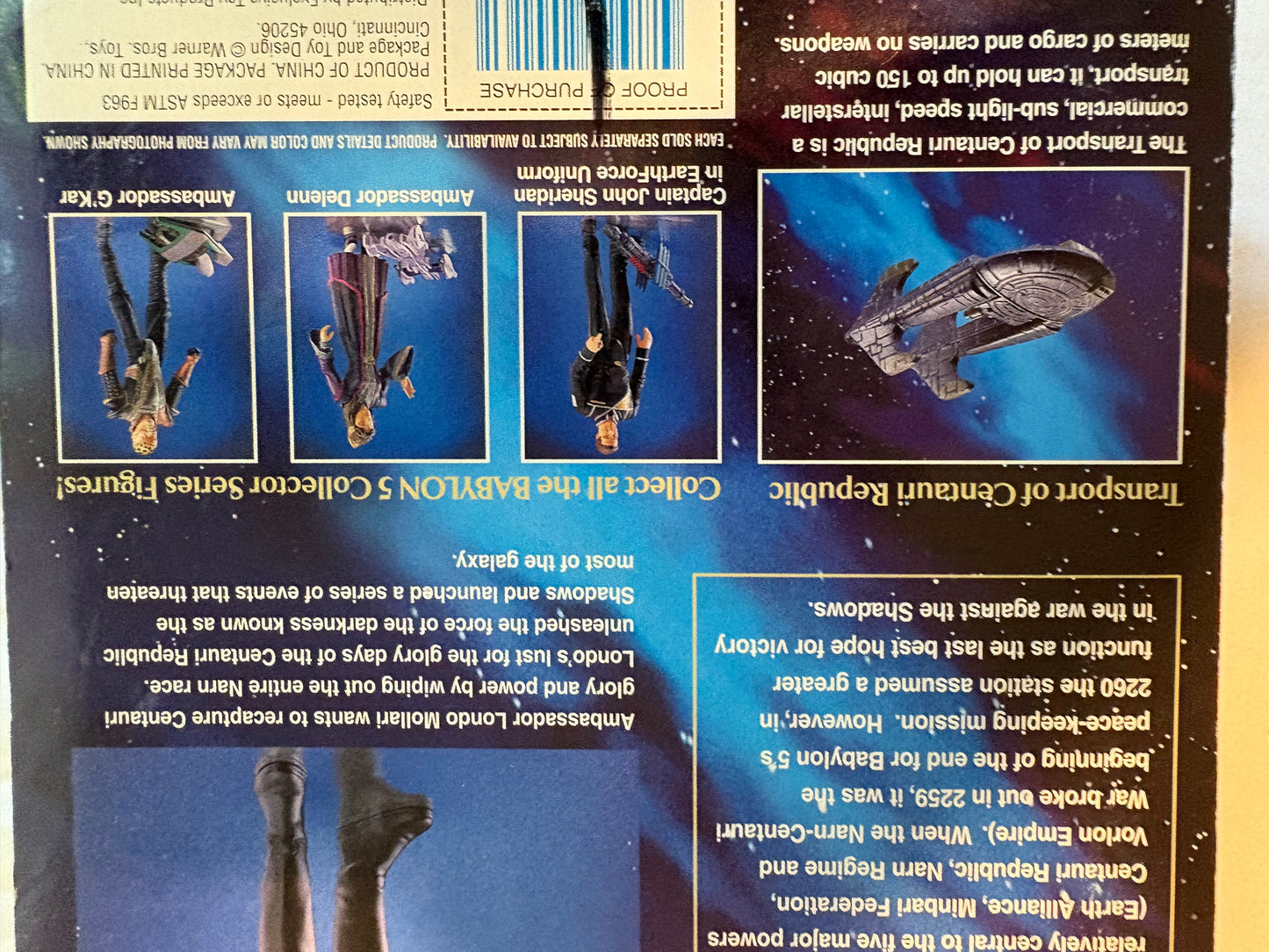 Babylon 5 Londo Mollari Figure Centauri Transport 1997 NIB Sci-Fi Toy MOC Rare