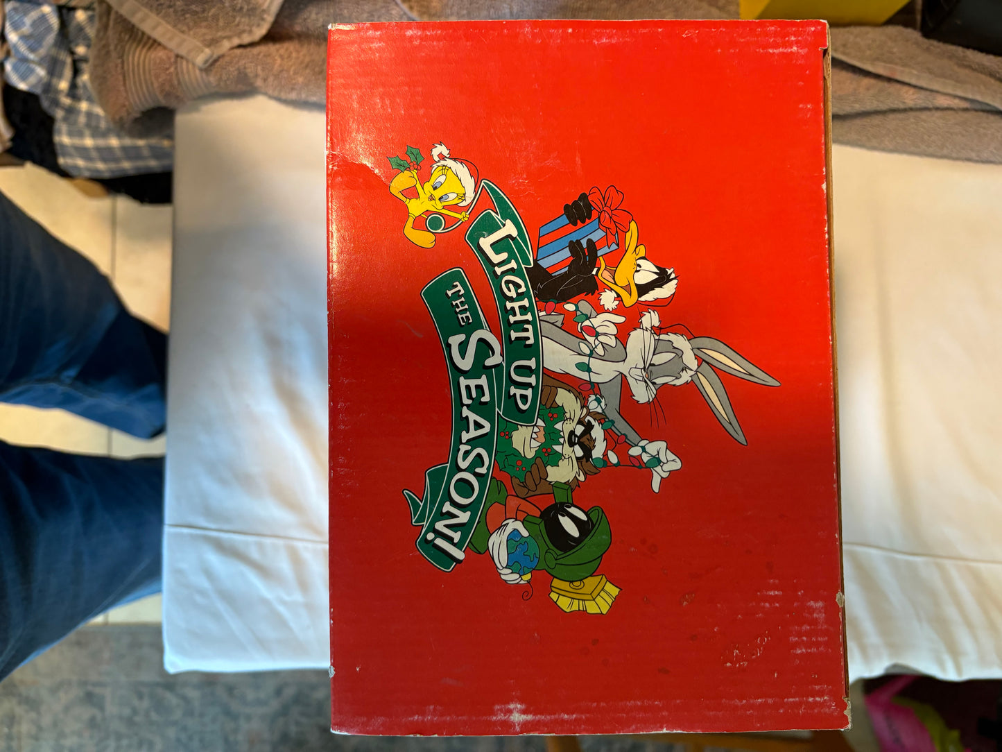 Vintage Taz Tree Topper Looney Tunes Christmas Angel Warner Bros in Box Rare