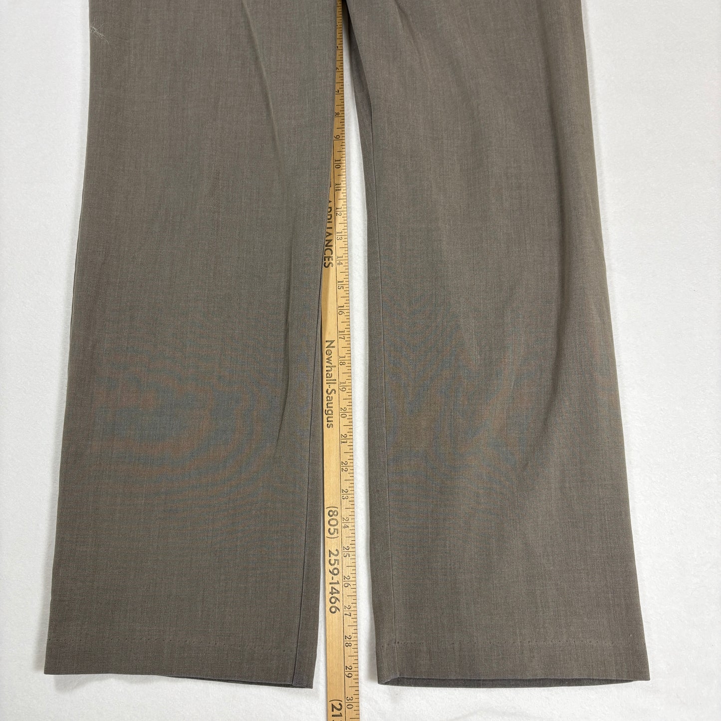 Briggs New York Womens Pants 16 Brown Plus Size Stretch Pull On Dress Slacks