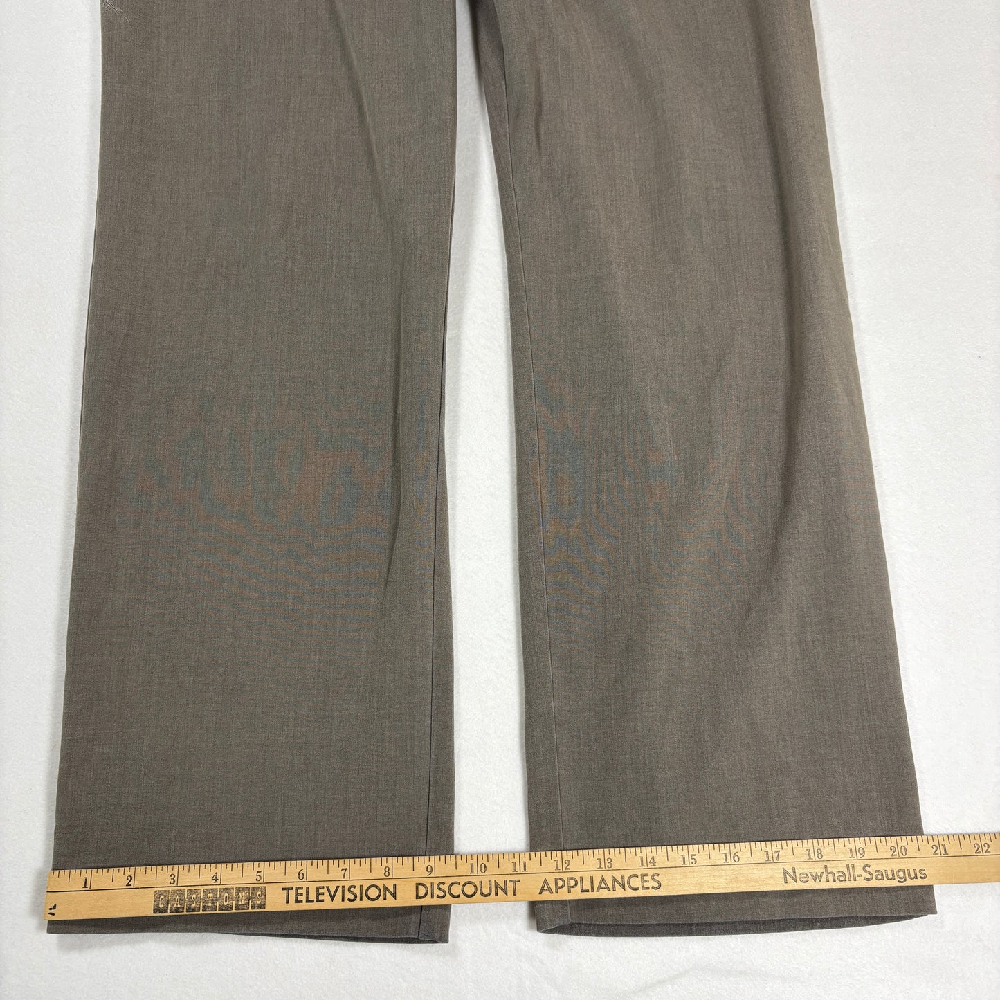 Briggs New York Womens Pants 16 Brown Plus Size Stretch Pull On Dress Slacks