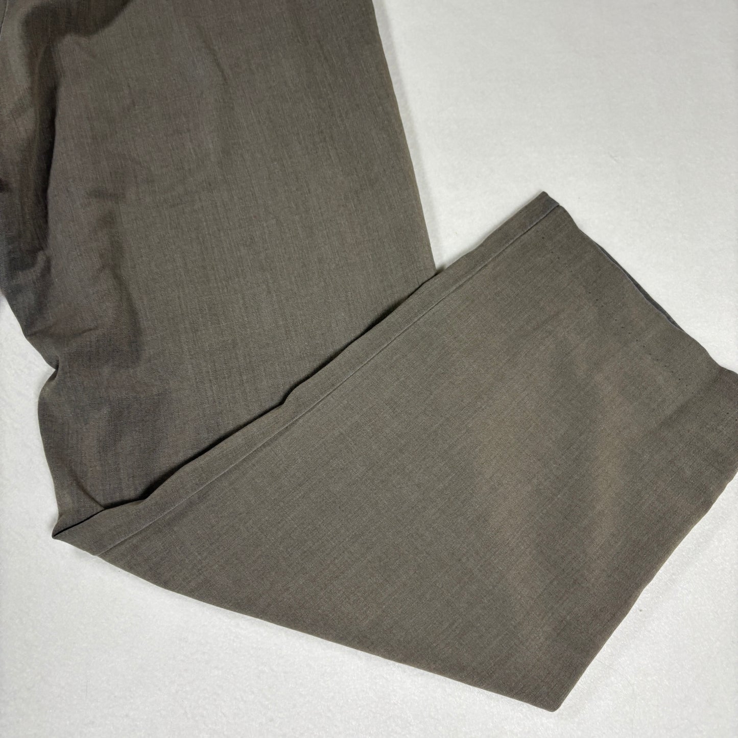 Briggs New York Womens Pants 16 Brown Plus Size Stretch Pull On Dress Slacks