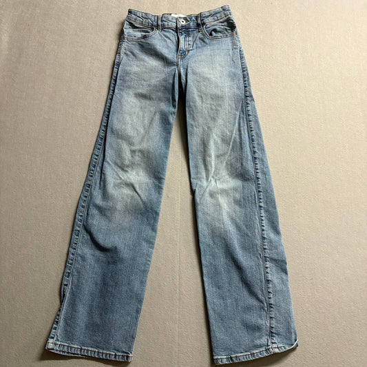 Y2K Wide Leg Baggy Jeans Abercrombie Kids 13/14 Long Fits Like 25x29