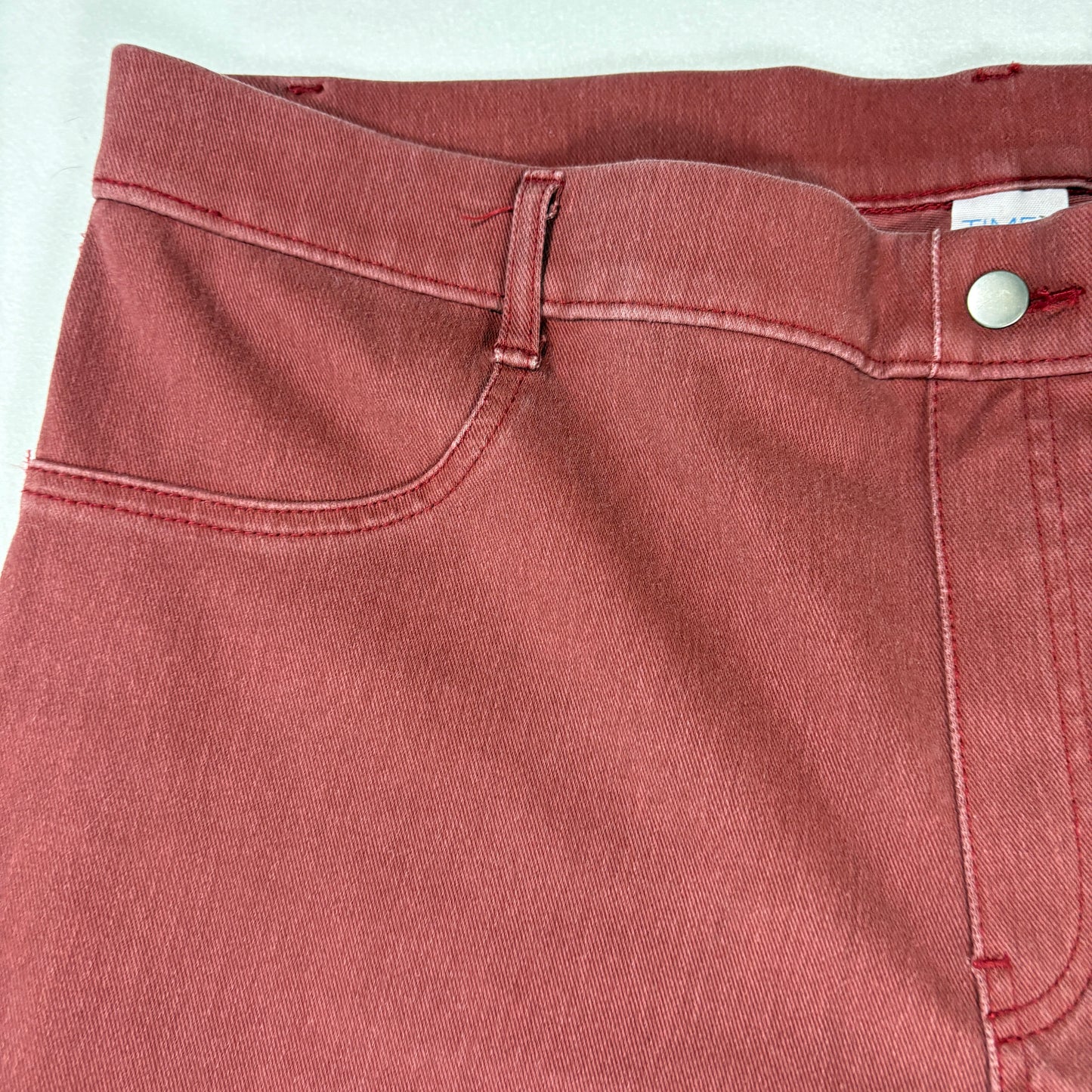 Time and Tru Womens Plus Size 20 Red Jeans Baggy Relaxed Fit Y2K Vintage Denim