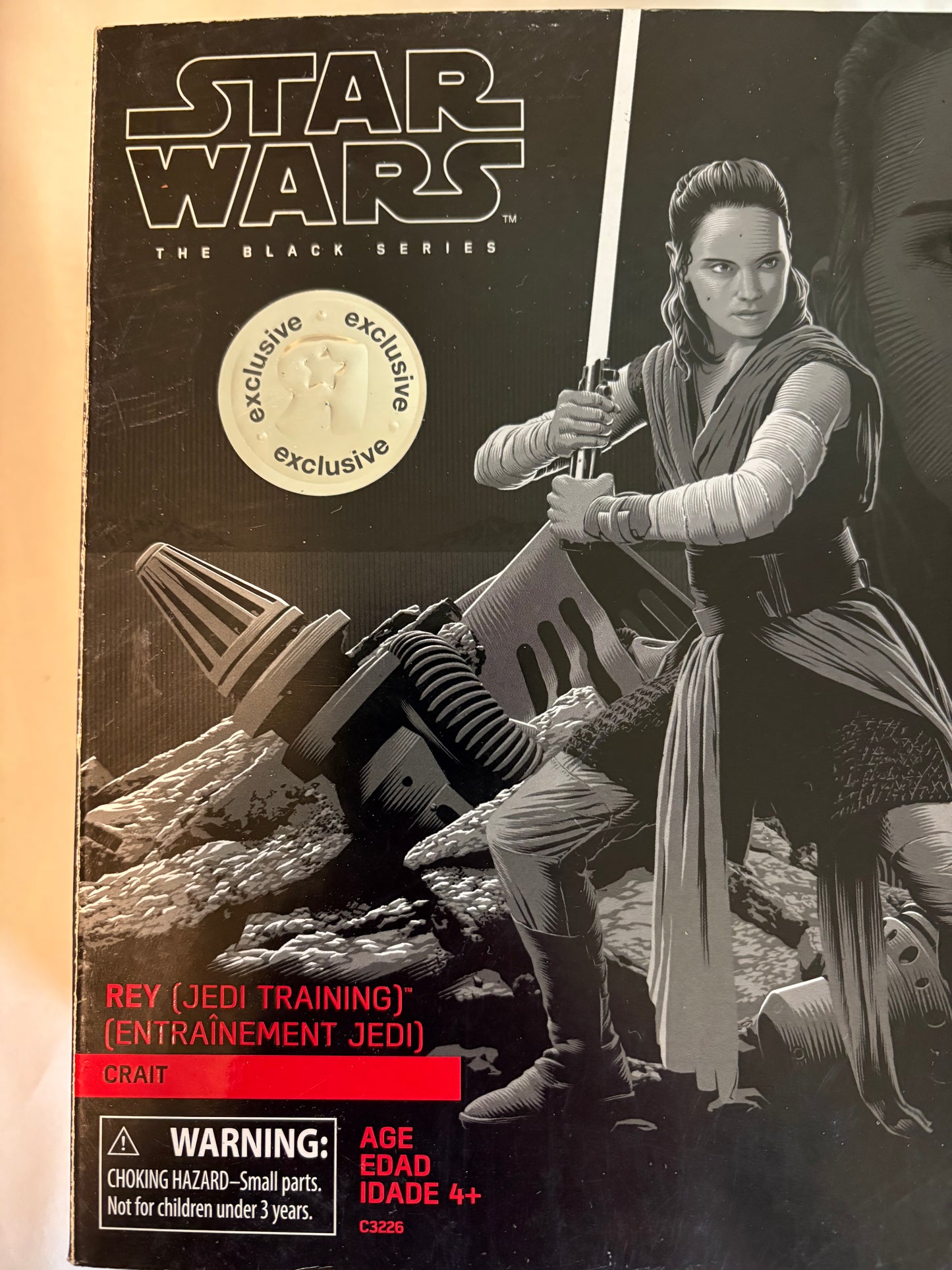 Star Wars Black Series Rey Jedi Training Crait Exclusive 6" Figure Hasbro NIB